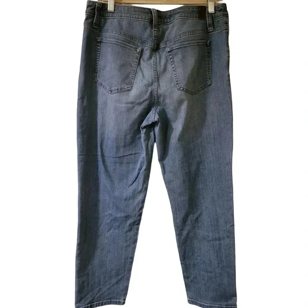 Simply Vera-Vera Wang Color Block‎ Mid Rise Women's Denim Capris Size 8 - Picture 7 of 14